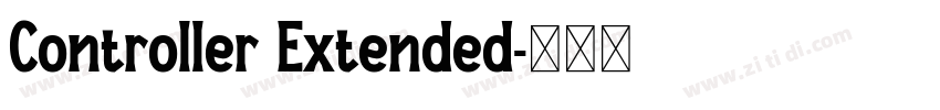 Controller Extended字体转换